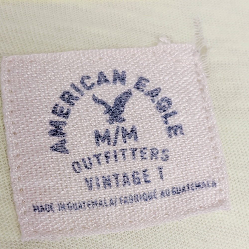 american eagle | yellow vintage t tank top sz M - Picture 4 of 7